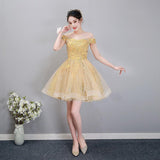 Gold Quinceanera Dress Off The Shoulder Party Prom Dress Ball Gown Vintage Lace Quinceanera Gown Plus Size Vestidos