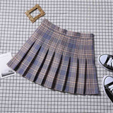 Summer Plaid Skirt Short Women Mini Korean Skirt School Women A Line Checkered High Waist Skirt Female