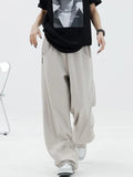 Fashion Bf Oversize Sweatpants Streetwear High Waist Women Loose Y2K Wide Leg Pants Korean Vintage Pockets Casual Trousers